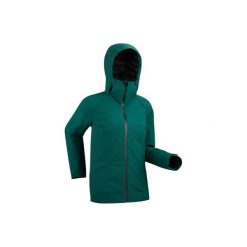 Kurtka narciarska 500 damska. Zielone kurtki narciarskie WED'ZE, xs, bez wzorów, z materiału, bez kaptura, narciarskie. Za 349.99 zł.
