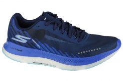 Buty do biegania damskie, Skechers Go Run-Razor Excess. Fioletowe buty treningowe Skechers, bez wzorów, z materiału, przed kostkę, bez zapięcia, do biegania. Za 279.99 zł.