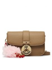 LOVE MOSCHINO Torebka JC4235PP0PKI0105 Beżowy. Brązowe listonoszki Love Moschino, bez wzorów, ze skóry, bez dodatków. Za 949.99 zł.
