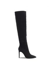 Jenny Fairy Kozaki ENJA WYL3588-1 Czarny. Czarne kozaki Jenny Fairy, bez wzorów, z materiału, bez obcasa, na szpilce, bez zapięcia. Za 159.99 zł.