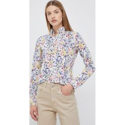 Polo Ralph Lauren koszula bawełniana damska regular z kołnierzykiem klasycznym. Koszule Polo Ralph Lauren, m, bez wzorów, z bawełny, klasyczne, bez kołnierzyka, bez ramiączek. W wyprzedaży za 539.99 zł.