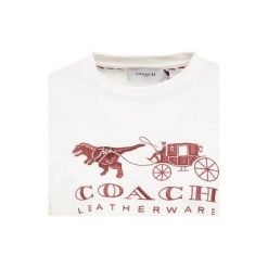 Coach REXY AND CARRIAGE Tshirt z nadrukiem white. T-shirty marki Coach. Za 629.00 zł.