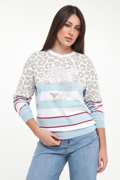 Sweter damski z wzorem zwierzęcym SPORTALM. Swetry Sportalm, bez wzorów, bez ramiączek. Za 1,629.00 zł.