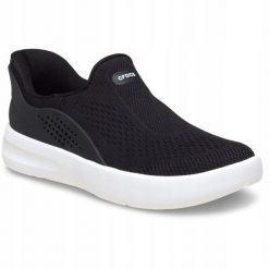 Buty Sportowe Sneakersy Dla Dorosłych Crocs Locale Ease. Czarne buty treningowe Crocs, bez wzorów, z materiału, bez zapięcia. Za 379.99 zł.