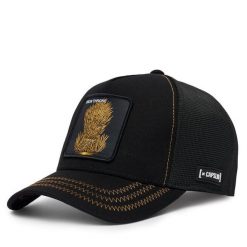 Czapka z daszkiem Capslab. Czarne czapki z daszkiem CapsLab, bez wzorów. Za 169.99 zł.