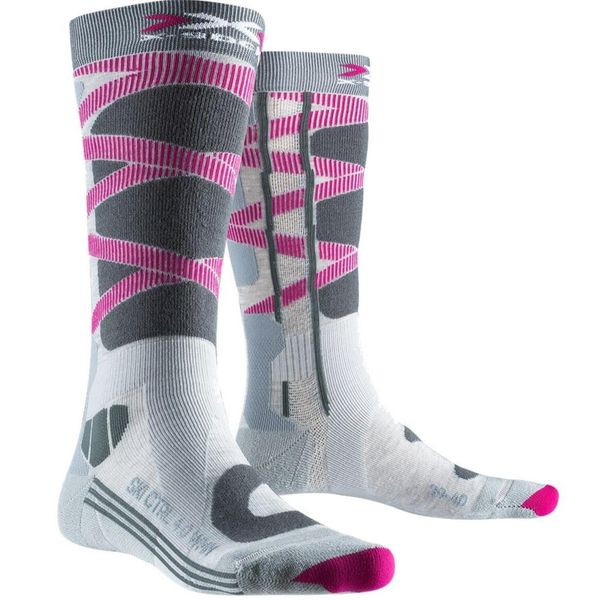 Skarpety narciarskie damskie X-SOCKS SKI CONTROL WMN 4.0. Czerwone skarpetki X-Socks, bez wzorów. Za 125.47 zł.