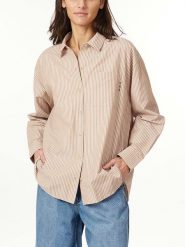 Scotch & Soda Koszula w kolorze jasnobrązowym rozmiar: S. Brązowe koszule Scotch & Soda, s, bez wzorów, bez kołnierzyka, bez ramiączek. Za 158.10 zł.