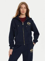 Tommy Hilfiger Bluza Varsity WW0WW43850 Granatowy Regular Fit. Niebieskie bluzy Tommy Hilfiger, m, bez wzorów, z bawełny, bez ramiączek, bez kaptura. Za 639.99 zł.