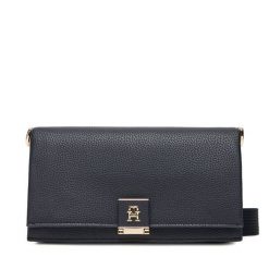 Torebka Tommy Hilfiger. Niebieskie listonoszki Tommy Hilfiger, bez wzorów, bez dodatków. Za 509.99 zł.