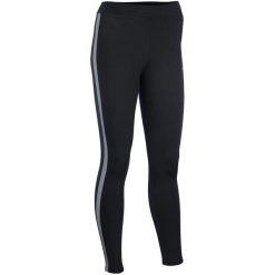 Legginsy z odblaskowym paskiem damskie Avento. Czarne legginsy sportowe Avento, na jesień, s, bez wzorów, z materiału, do biegania. Za 170.50 zł.