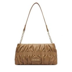 Torebka LOVE MOSCHINO. Brązowe torebki klasyczne Love Moschino, bez wzorów, klasyczne, bez dodatków. Za 659.99 zł.