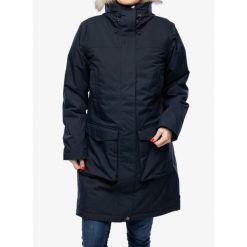 Kurtka zimowa damska Fjallraven Nuuk Lite Parka. Niebieskie płaszcze Fjällräven, na zimę, bez wzorów, sportowe, bez kaptura. Za 2,132.55 zł.