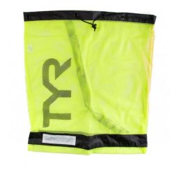 Worek plecak pływacki unisex Tyr Alliance Big Mesh Mummy. Czarne plecaki TYR, bez wzorów, z meshu, bez dodatków. Za 129.99 zł.
