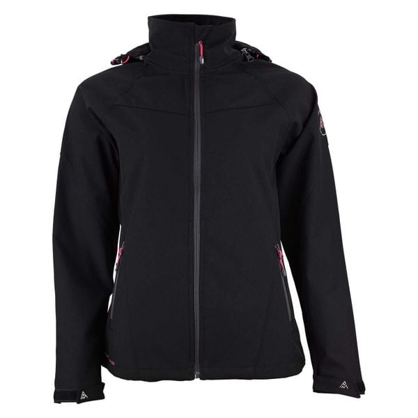 Kurtka damska Peak Mountain Softshell Acelsiorunn. Czarne kurtki Peak Mountain, bez wzorów, z softshellu. W wyprzedaży za 312.50 zł.
