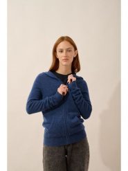 Just Cashmere Kaszmirowy kardigan "Debbie" w kolorze granatowym rozmiar: L. Niebieskie swetry Just Cashmere, l, bez wzorów, z kaszmiru, bez ramiączek. Za 413.99 zł.
