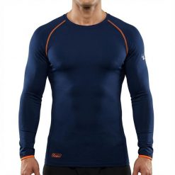 Elastyczne rękawy do biegania niebiesko-pomarańczowe fluorescencyjne. Brązowe bielizna termoaktywna damska LEGEA, bez wzorów, bez ramiączek, do biegania. Za 64.00 zł.