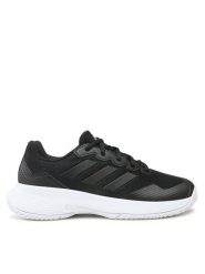Adidas Buty do tenisa Gamecourt 2.0 Tennis Shoes ID1494 Czarny. Czarne buty treningowe adidas, bez wzorów, z materiału, bez zapięcia, tenisowe. Za 209.99 zł.
