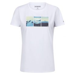 Koszulka Górska Damska Fingal VIII. Białe t-shirty sportowe Regatta, xl, bez wzorów, bez ramiączek. Za 31.99 zł.