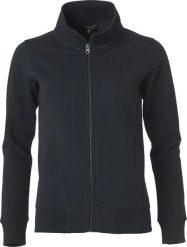 Clique Classic Cardigan Women – kardigan dresowy z kieszeniami na zamek, czarny. Czarne bluzy CLIQUE, s, bez wzorów, z bawełny, bez ramiączek. Za 213.48 zł.