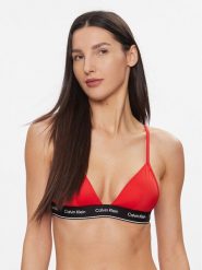 Calvin Klein Swimwear Góra od bikini KW0KW02424 Czerwony. Czerwone bikini Calvin Klein Swimwear, bez wzorów, z syntetyku. Za 169.99 zł.