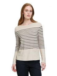 Betty Barclay Sweter w kolorze beżowym rozmiar: 38. Brązowe swetry Betty Barclay, bez wzorów, ze splotem, bez ramiączek. Za 130.99 zł.