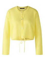 Oui Kardigan w kolorze żółtym rozmiar: 42. Żółte swetry Oui, bez wzorów, bez ramiączek. Za 126.99 zł.