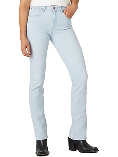 Wrangler Dżinsy "Bootcut Beach Bum" - Flare fit - w kolorze błękitnym rozmiar: W28/L32. Niebieskie jeansy Wrangler, l, z aplikacjami, klasyczne, z podwyższonym stanem. Za 180.06 zł.