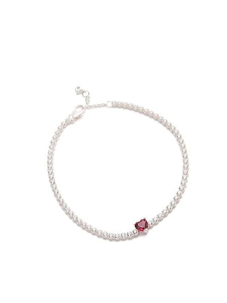 Pandora Srebrna bransoletka z kryształami rozmiar: 18 cm. Szare bransoletki Pandora, z kryształem, srebrne. Za 312.58 zł.