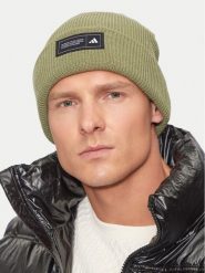 Adidas Czapka Essentials Cuffed Beanie IY5257 Zielony. Zielone czapki zimowe adidas, bez wzorów, z bawełny. Za 99.99 zł.