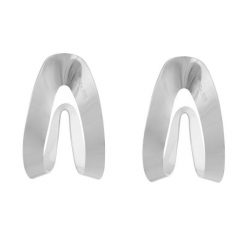 Kolczyki Patrizia Pepe. Szare kolczyki Patrizia Pepe, srebrne. Za 729.99 zł.