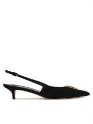 Elisabetta Franchi Czółenka SA17L61E2 Czarny. Czarne czółenka Elisabetta Franchi, bez wzorów, ze skóry, bez obcasa, bez zapięcia. Za 2,919.00 zł.