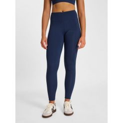Damskie legginsy Hummel Pulse. Niebieskie legginsy Hummel, bez wzorów, sportowe. Za 220.00 zł.