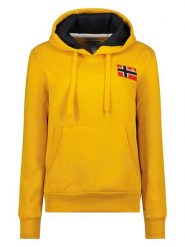 Geographical Norway Bluza "Genifer" w kolorze musztardowym rozmiar: XXL. Żółte bluzy Geographical Norway, xxl, bez wzorów, z kapturem. Za 96.83 zł.