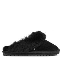 Kapcie EMU Australia. Czarne kapcie Emu Australia, bez wzorów. Za 349.99 zł.