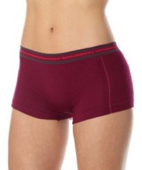 Bokserki z wełną merino damskie Brubeck ACTIVE WOOL. Czarne bokserki damskie Brubeck, bez wzorów, z poliamidu. Za 59.99 zł.