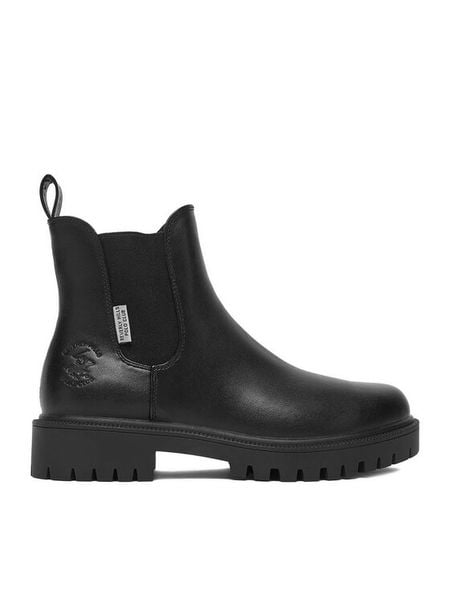 Beverly Hills Polo Club Sztyblety CEO-HY2T628-1 Czarny. Czarne botki Beverly Hills Polo Club, bez wzorów, z materiału, bez obcasa, na płaskiej podeszwie, bez zapięcia. Za 229.99 zł.