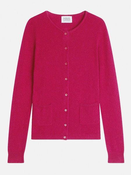 AUTHENTIC CASHMERE Kaszmirowy kardigan "Caron" w kolorze różowym rozmiar: L. Różowe swetry AUTHENTIC CASHMERE, l, bez wzorów, z kaszmiru, bez ramiączek. Za 408.45 zł.