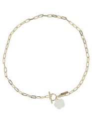 Ivy Pozłacany naszyjnik z zawieszką - dł. 46 cm rozmiar: onesize. Żółte naszyjniki ivy, z materiału, pozłacane. Za 43.99 zł.