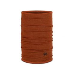 Chusta wielofunkcyjna z wełny merynosów Buff Merino Lightweight. Brązowe chusty Buff, bez wzorów, z wełny, sportowe. Za 95.99 zł.