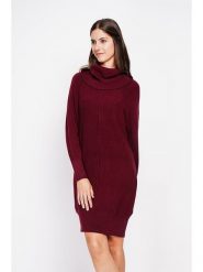 William de Faye Sukienka dzianinowa w kolorze bordowym rozmiar: 40. Czerwone sukienki William de Faye, na co dzień, bez wzorów, z dzianiny, klasyczne, bez kołnierzyka, bez ramiączek, mini, proste. Za 130.99 zł.