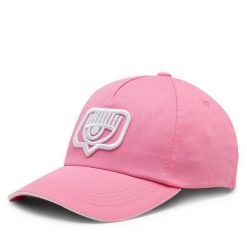 Czapka z daszkiem Chiara Ferragni. Czerwone czapki z daszkiem Chiara Ferragni, bez wzorów. Za 499.99 zł.