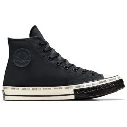 Boots Converse Chuck 70 GORE TEX Waterproof. Czarne buty sportowe lifestyle Converse, bez wzorów, z gore-texu, sportowe, bez zapięcia. Za 548.05 zł.
