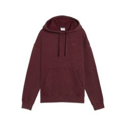 Damska bluza z kapturem Essentials Elevated o luźnym kroju z efektem sprania. Czerwone bluzy Puma, bez wzorów, sportowe, bez ramiączek, z kapturem. W wyprzedaży za 189.00 zł.