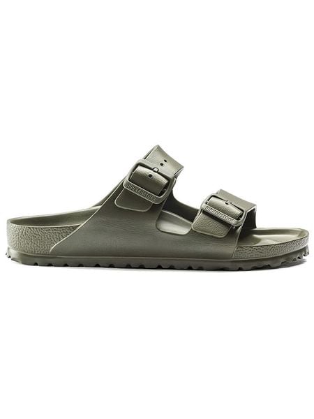 Birkenstock Klapki "Arizona" w kolorze zielonym rozmiar: 41. Zielone klapki Birkenstock, bez wzorów, klasyczne, z otwartym noskiem, bez obcasa, bez zapięcia. Za 209.95 zł.