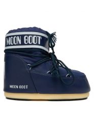 Moon Boot Śniegowce 80D1409340 Niebieski. Niebieskie śniegowce Moon Boot, bez wzorów, ze skóry, bez zapięcia. Za 759.99 zł.
