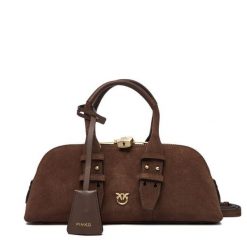 Torebka PINKO. Brązowe torebki klasyczne Pinko, bez wzorów, klasyczne, bez dodatków. Za 1,659.00 zł.