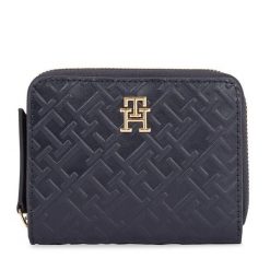 Portfel Tommy Hilfiger. Niebieskie portfele Tommy Hilfiger, bez wzorów. Za 239.99 zł.