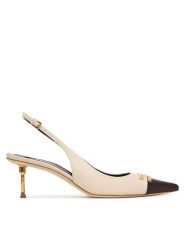 Elisabetta Franchi Czółenka SA57L61E2 Écru. Czółenka Elisabetta Franchi, bez wzorów, ze skóry, bez obcasa, bez zapięcia. Za 3,429.00 zł.