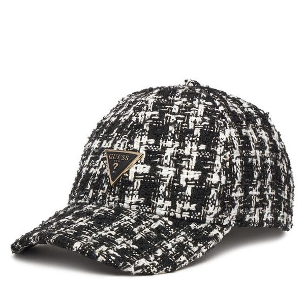 Czapka z daszkiem Guess. Czarne czapki z daszkiem Guess, z aplikacjami. Za 149.99 zł.