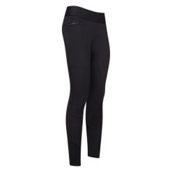 Damskie legginsy jeździeckie z pełną przyczepnością Imperial Riding EL Capone. Czarne legginsy IMPERIAL RIDING, bez wzorów. Za 351.50 zł.